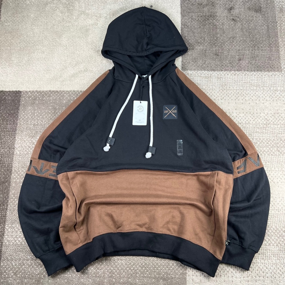 Star Wars Heroes & Villains Disney Parks Mens XL Hoodie Black Brown Colorblock